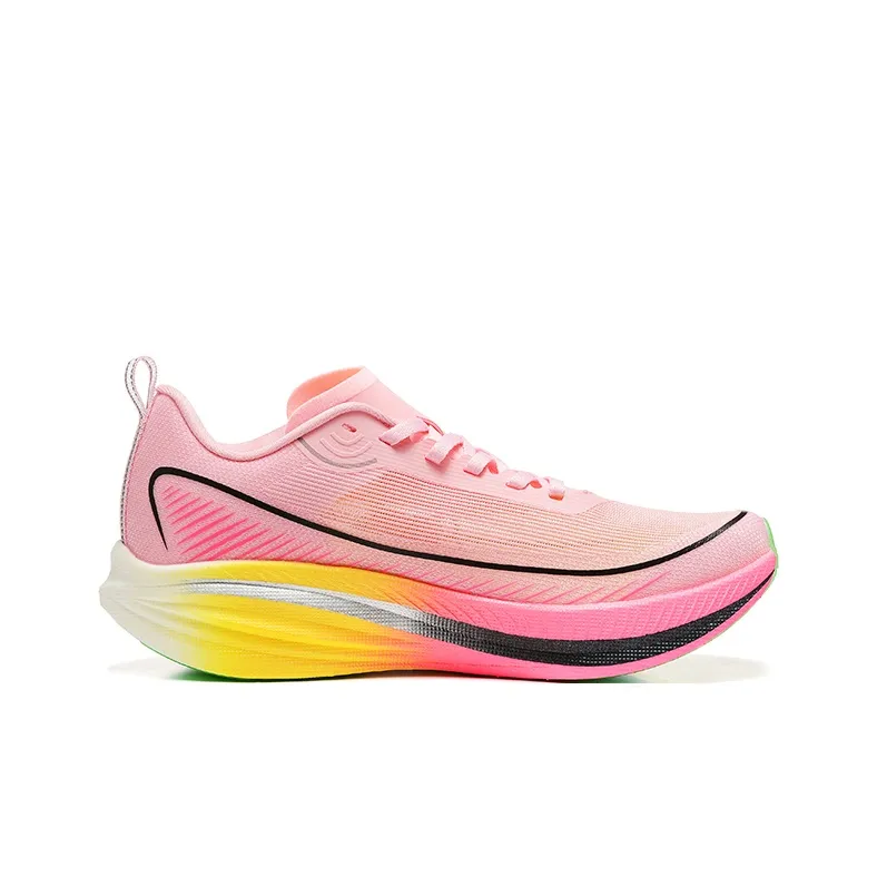 DUANGOU Running Shoes Unisex Low Top Pink/Aqua Green/Contrasting Colors-2
