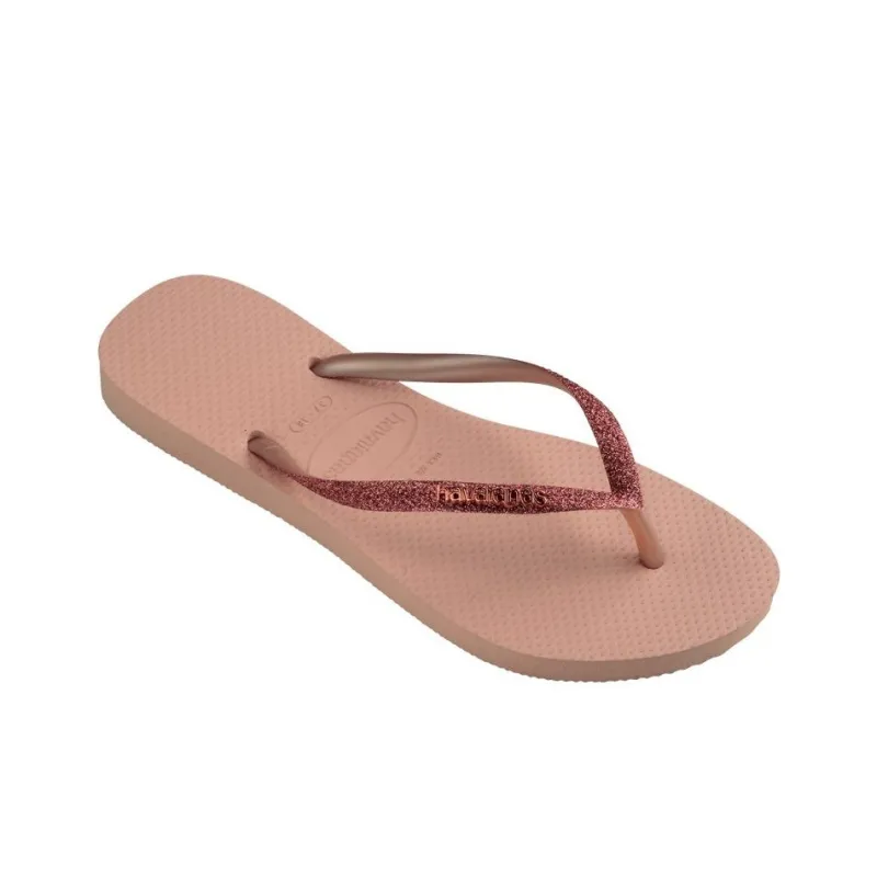 Havaianas Rubber Sole Slip Resistant Flip Flops Women's Pink-2