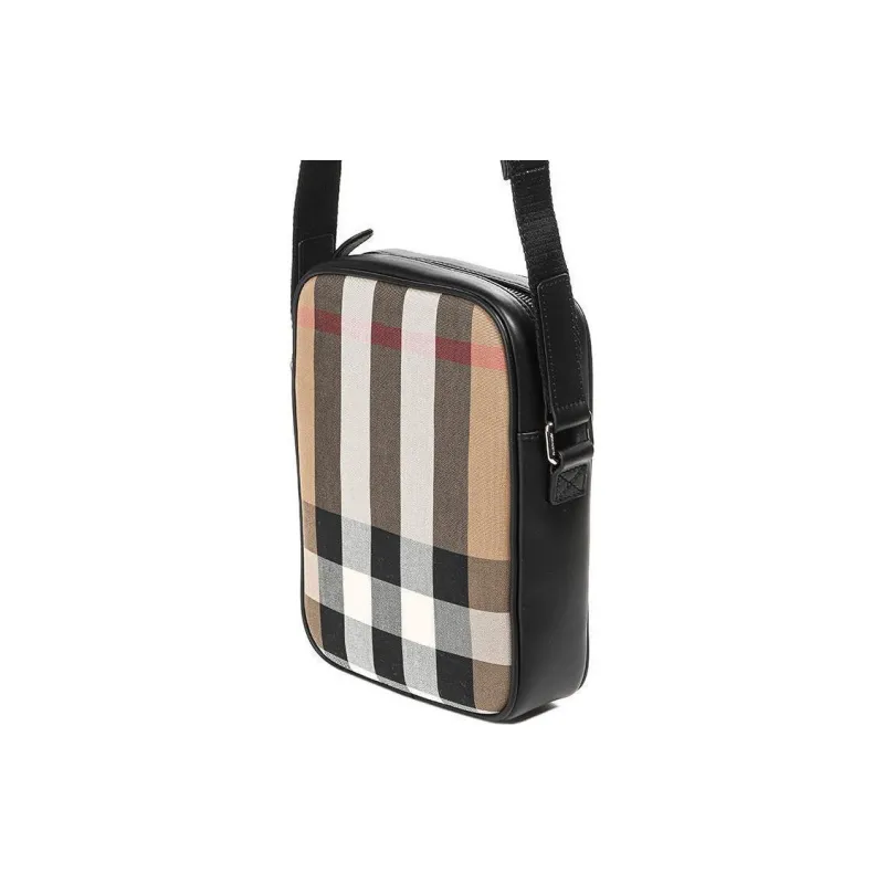 Burberry Cotton Crossbody Bag Shoulder Bag Men's Brown-2