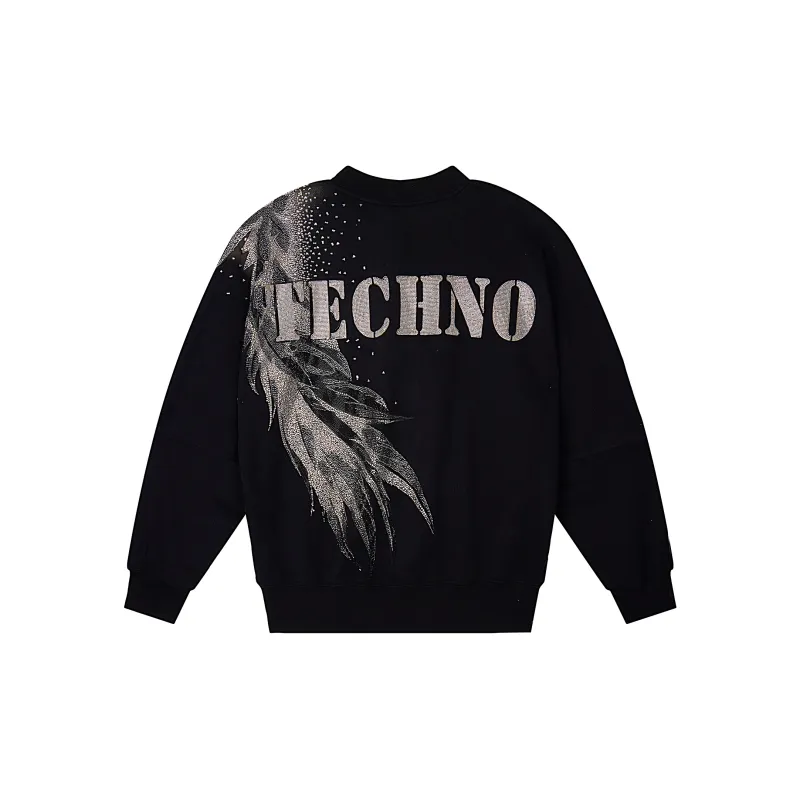 TCH Sweatshirts Unisex Black-1
