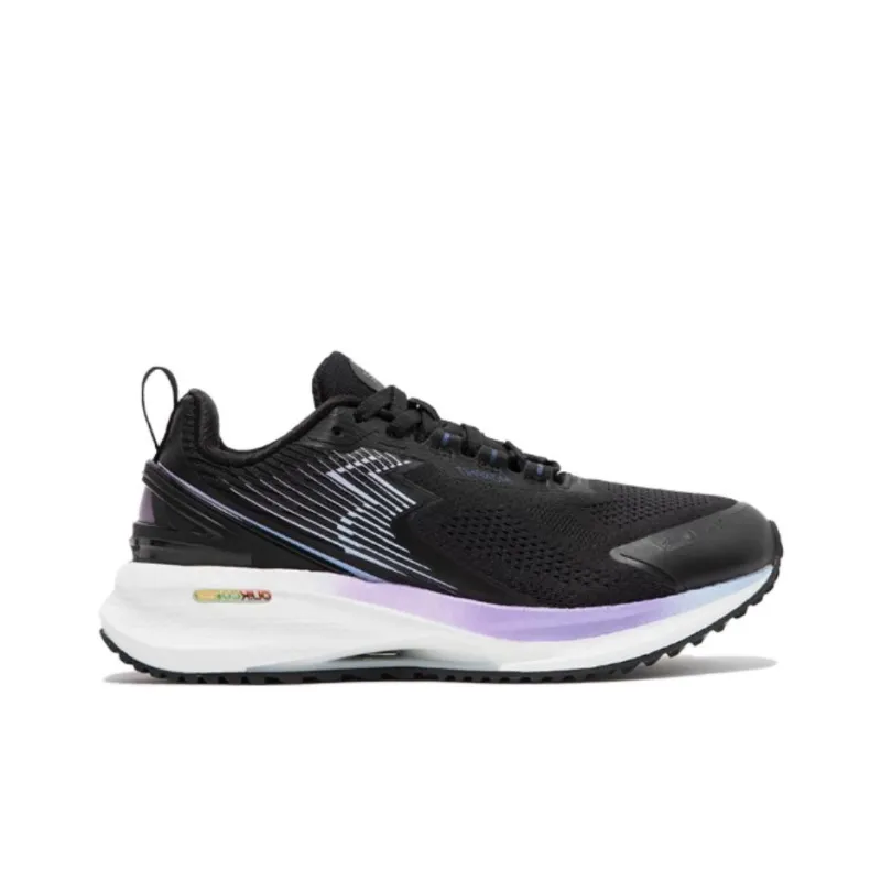 361° Cushioning, Wear Resistant Low Top Sprint Running Shoes Women's Black Purple-1