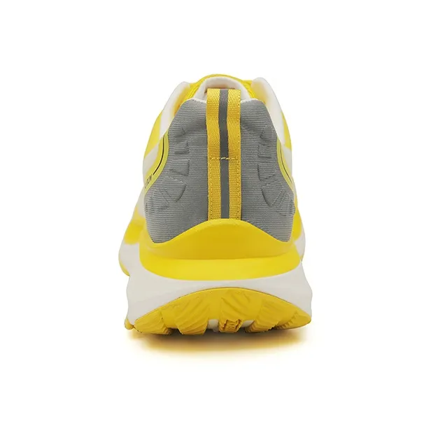 Kung Fu Run Cushioning, Slip Resistant, And Abrasion Resistant Low Top Running Shoes Unisex Yellow White-5