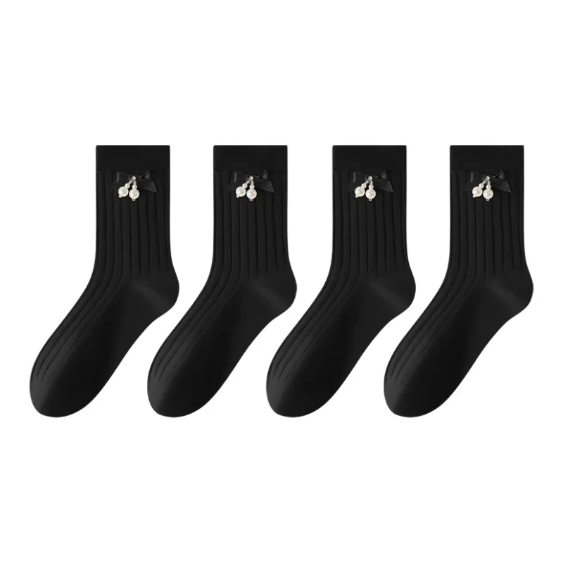 MIIOW Trend Party Series Mid Calf Socks Women's 4 Pack-8