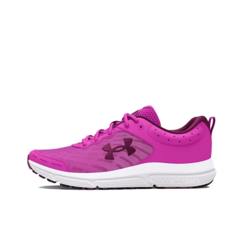 Under Armour Charged Assert 10 Durable Breathable Low Top Running Shoes Women's Red-0