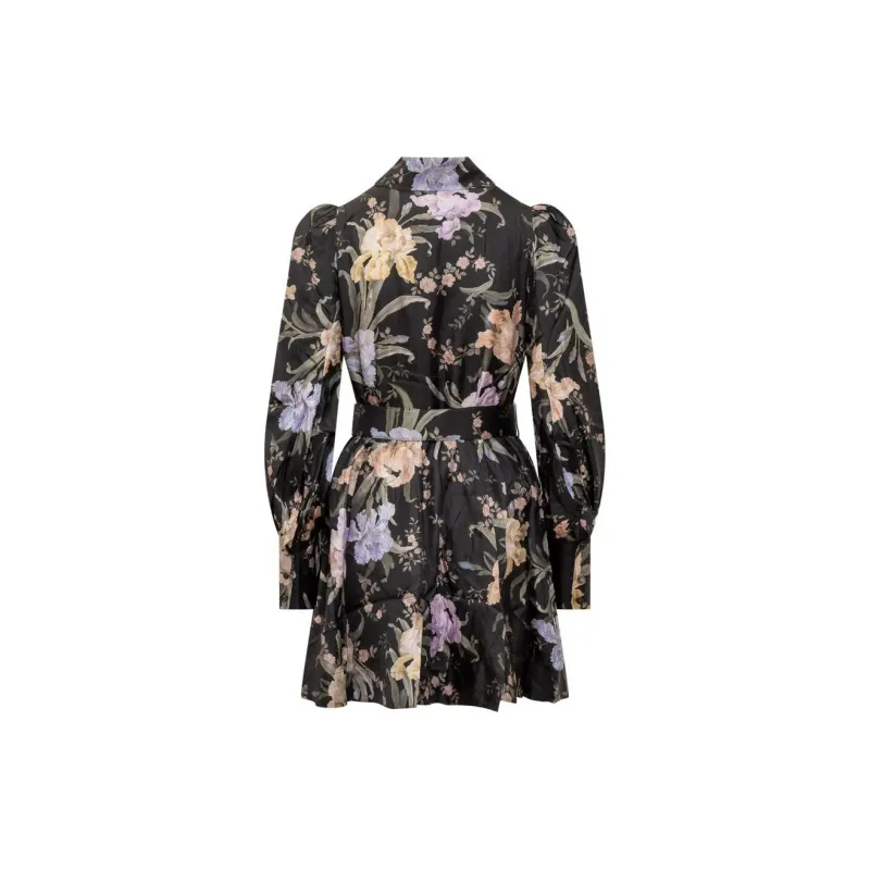 Zimmermann Floral Printed Belted Dress-1