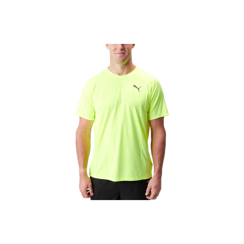 PUMA RUN CLOUDSPUN TEE M LIME SQUEEZE HEATHER T-Shirt Men's Green-4