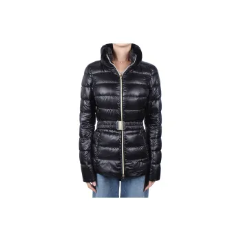 HERNO High Neck Belted Puffer Jacket