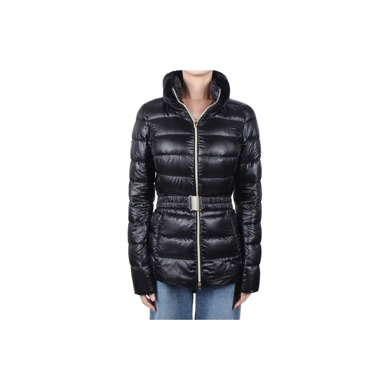 HERNO High Neck Belted Puffer Jacket-2