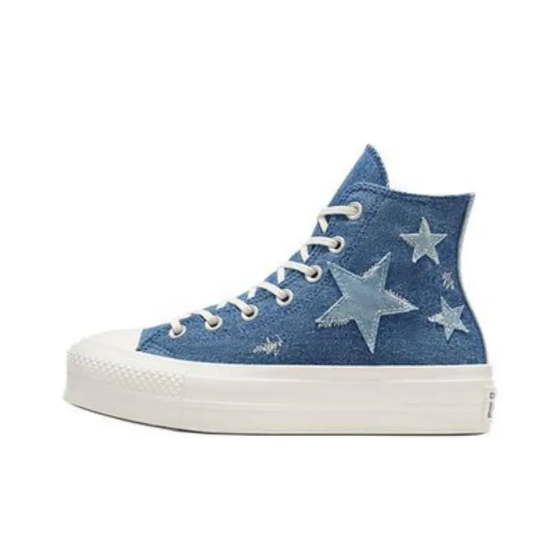 Converse Women's Chuck Taylor All Star Lift High 'Denim Navy Stars' Women's-1