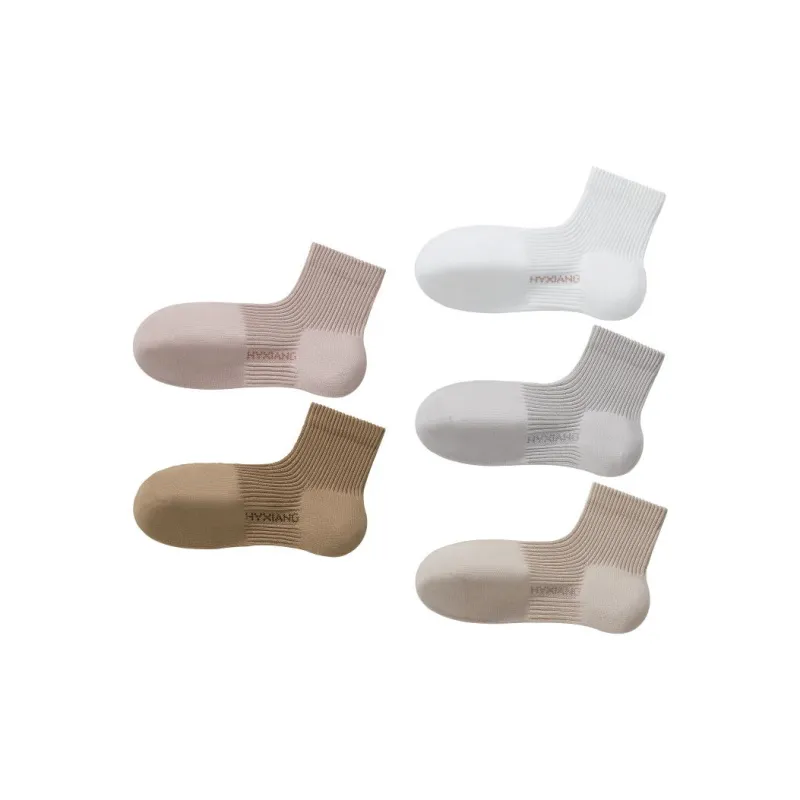 H YXIANG Ankle Socks Women's 5 Pack-8