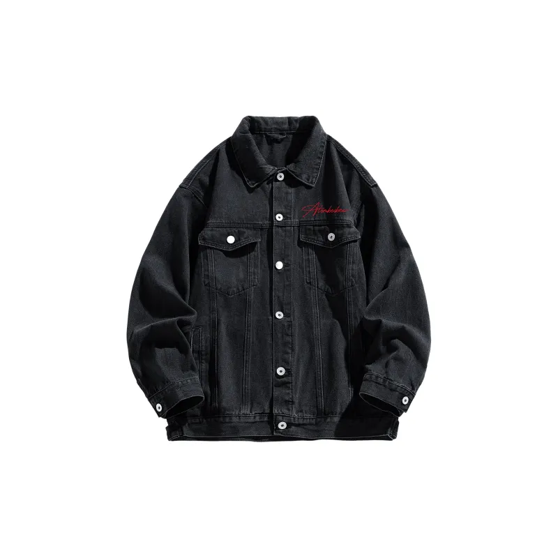 BOS BEAR Denim Jacket Unisex Blue Black-6