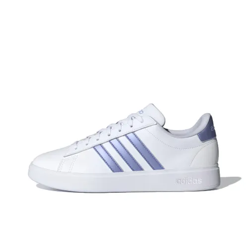 Adidas Women's Grand Court 2.0 'White Blue Spark Metallic'