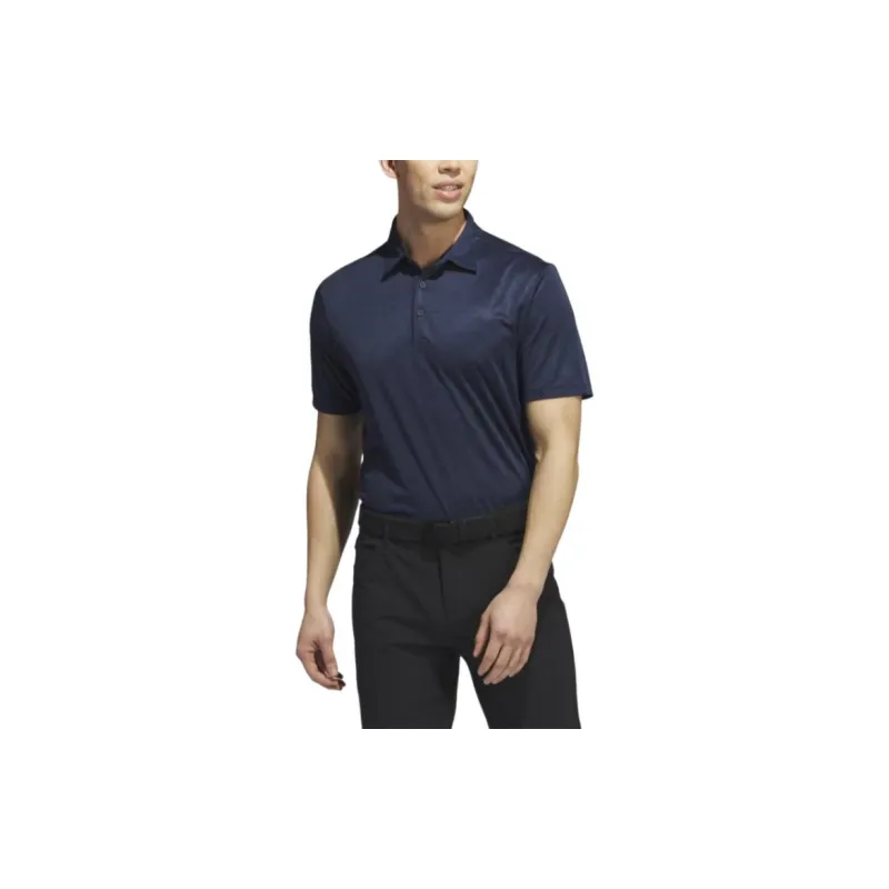 Adidas ALLOVER PRINT Core Allover Print Golf Polo Shirt Golf Apparel Men's Preppy Marine Blue-2