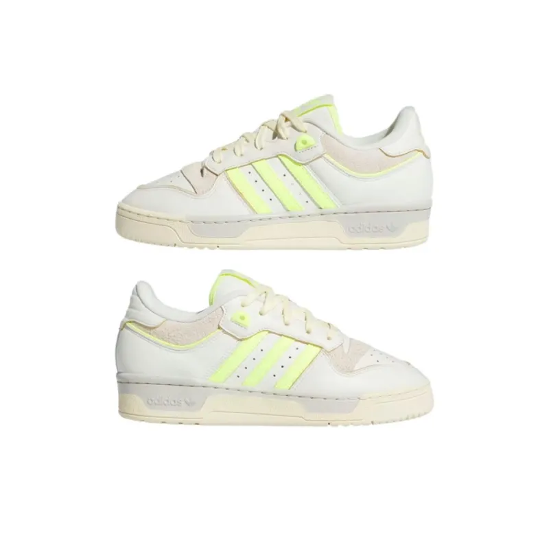 Adidas Rivalry 86 Low Ivory Lucid Lemon Easy Yellow Women's-4