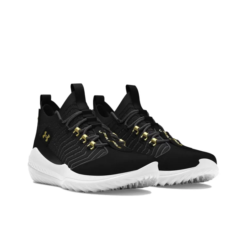 Under Armour Harper Anti Slip Wear Resistant Mid Top Training Shoes Men's Black-2