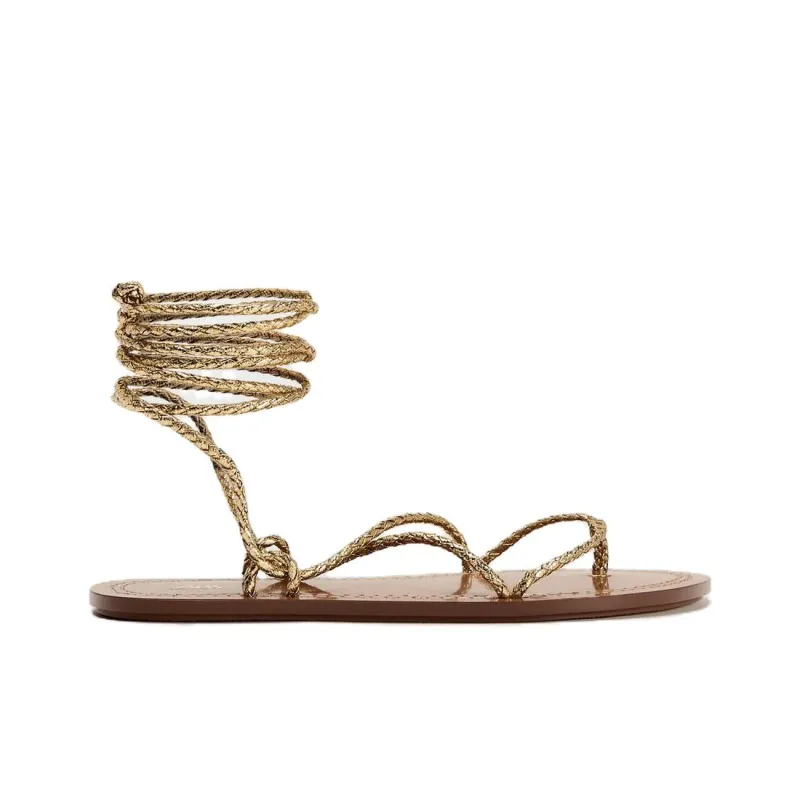 ZARA Roman Sandals Women's Gold-1