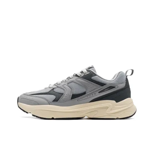 XTEP Cushioning Wear Resistant Low Top Casual Shoes Men's Gray Black