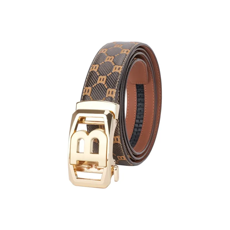 NINE NAIL Cow Leather Genuine Leather Leather Belts Men's Width  3.5cm-6
