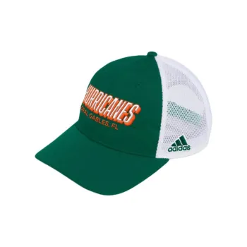 Adidas Recycled Polyester Baseball Caps Unisex Dark Green/White