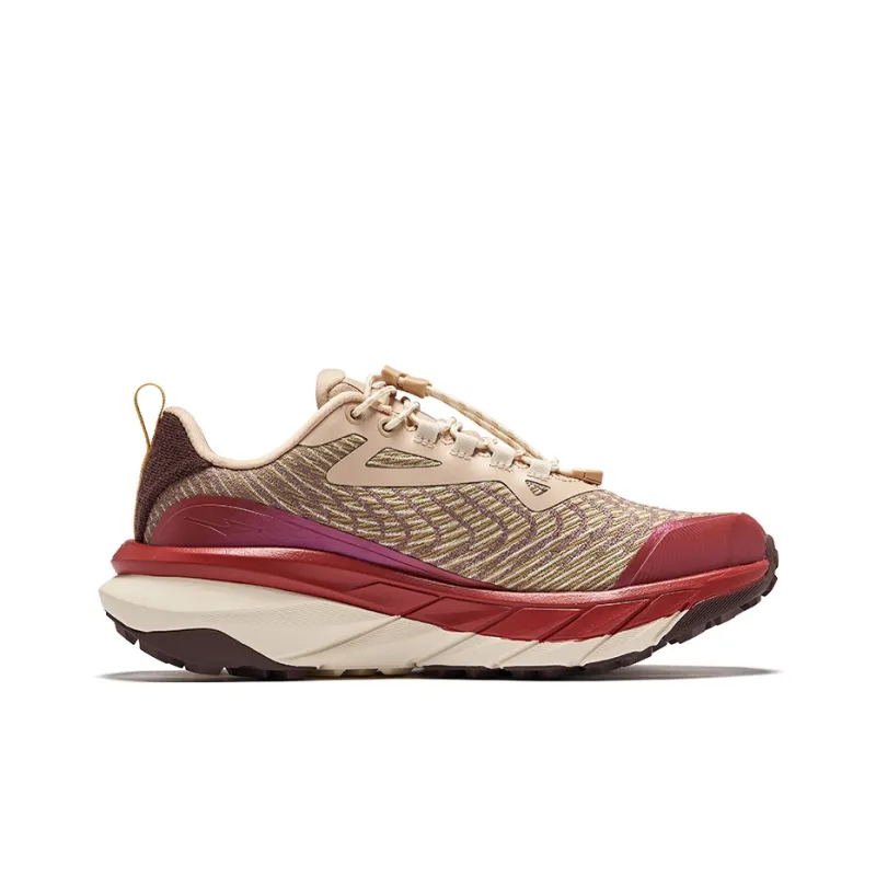 Erke Cushioning Wear Resistant Low Top Running Shoes Women's Battlefield Goddess Oat-1
