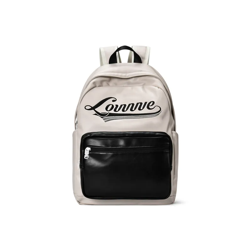 LOVVVVE PU Backpack Women's Beige-0