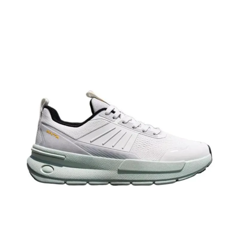 Anta Anti Slip Wear Resistant Low Top Casual Running Shoes Men's Gray-1