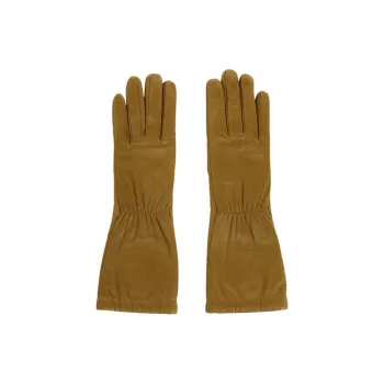 Bottega Veneta Lambskin Gloves Women's Brown