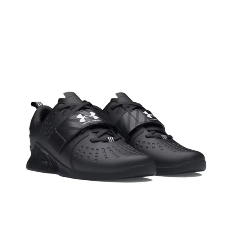 Under Armour Reign Lifter Anti Slip Wear Resistant Low Top Training Shoes Unisex Black-1