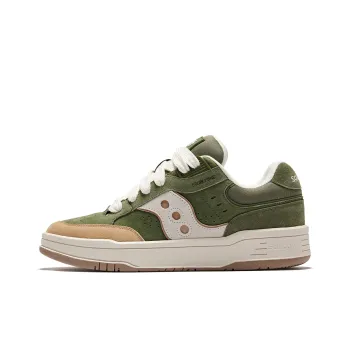 Saucony Low Top Casual Shoes Unisex Green Brown Beige