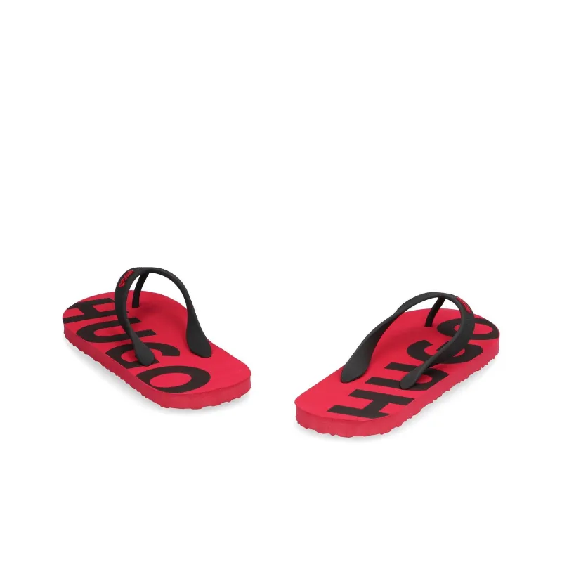 HUGO BOSS Flip Flops Men's Black Red-3