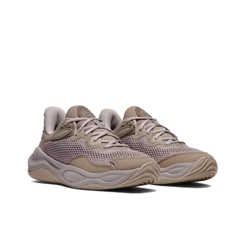 Under Armour Curry Splash 24 Basketball Shoes Unisex Low Top Umber/Gray-2