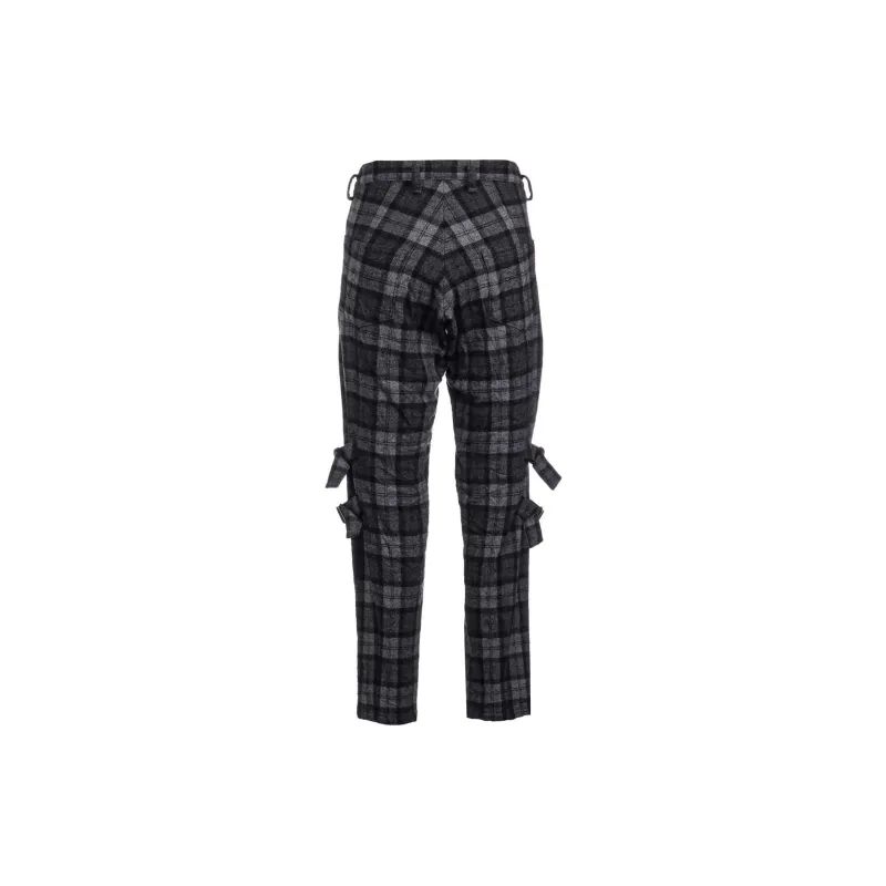 Yohji Yamamoto FW24 Casual Pants Women's Gray-1