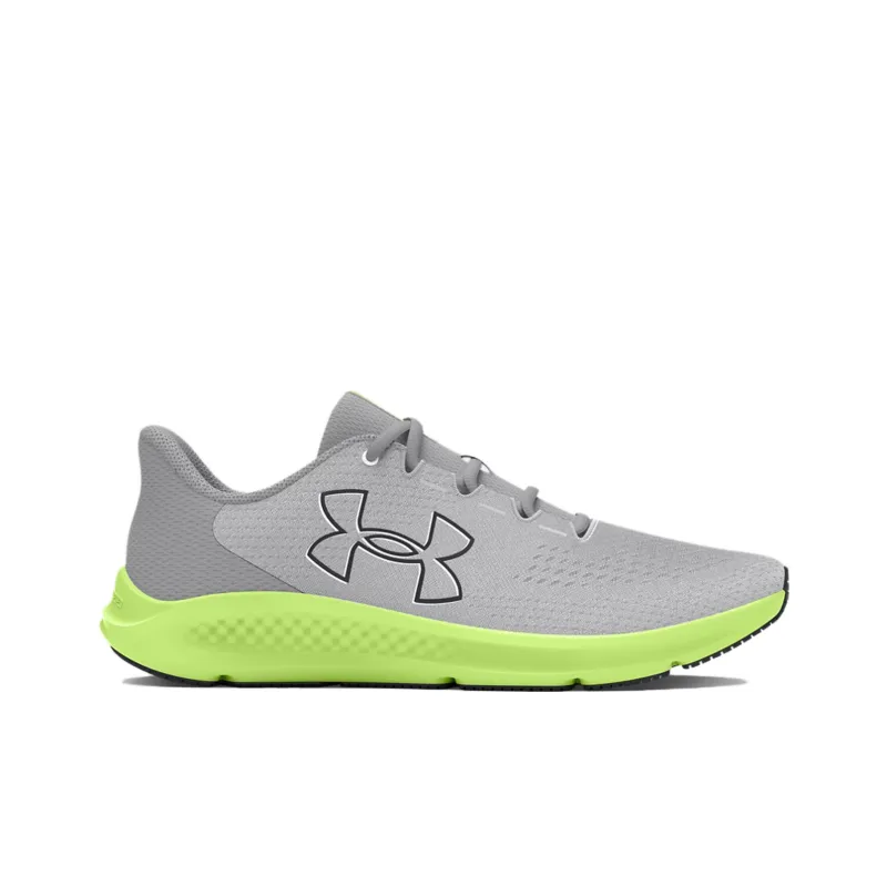 Under Armour Charged Pursuit 3 Wear-Resistant Slip-Resistant Low-Top Running Shoes Women's Gray Green-1