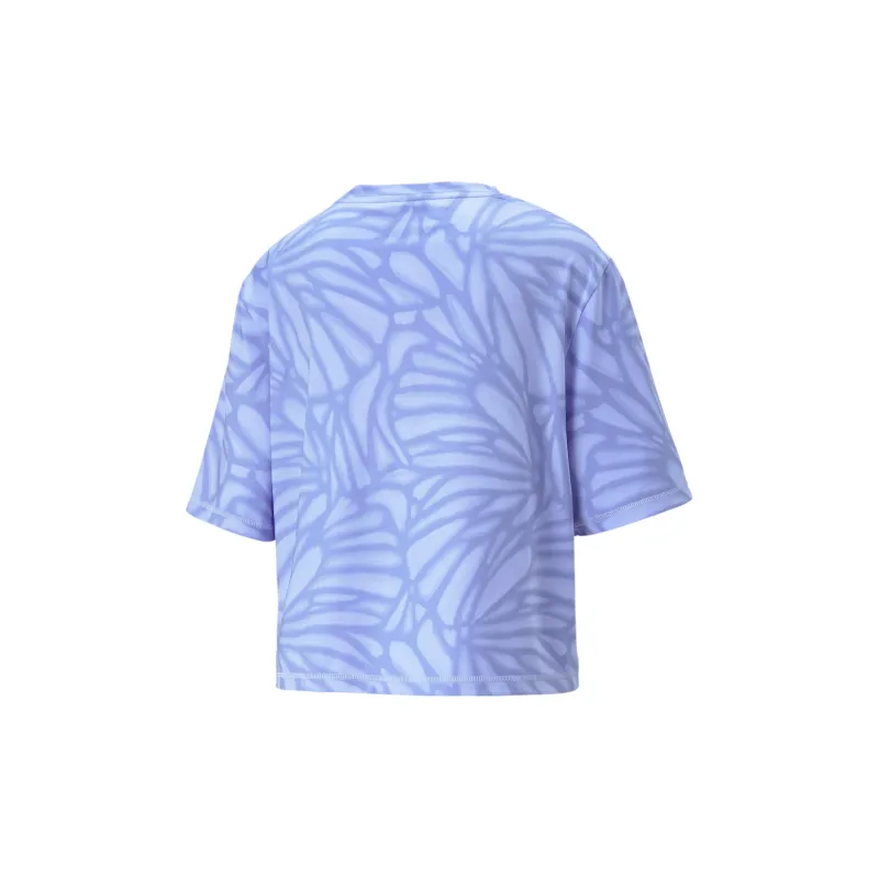 PUMA TRAIN FAV AOP T Shirt Women's Purple-1