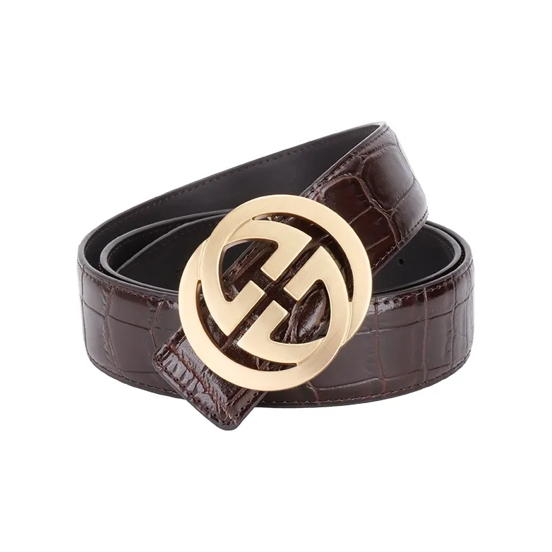 NINE NAIL Cow Leather Genuine Leather Leather Belts Men's Width  3.5cm-5