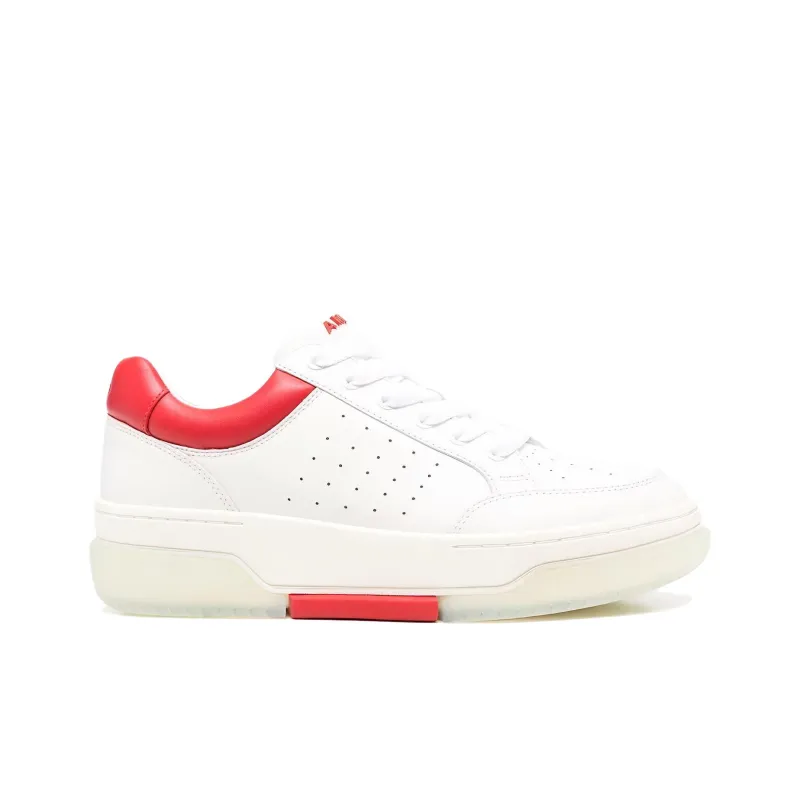 AMIRI Stadium Low White Red-1