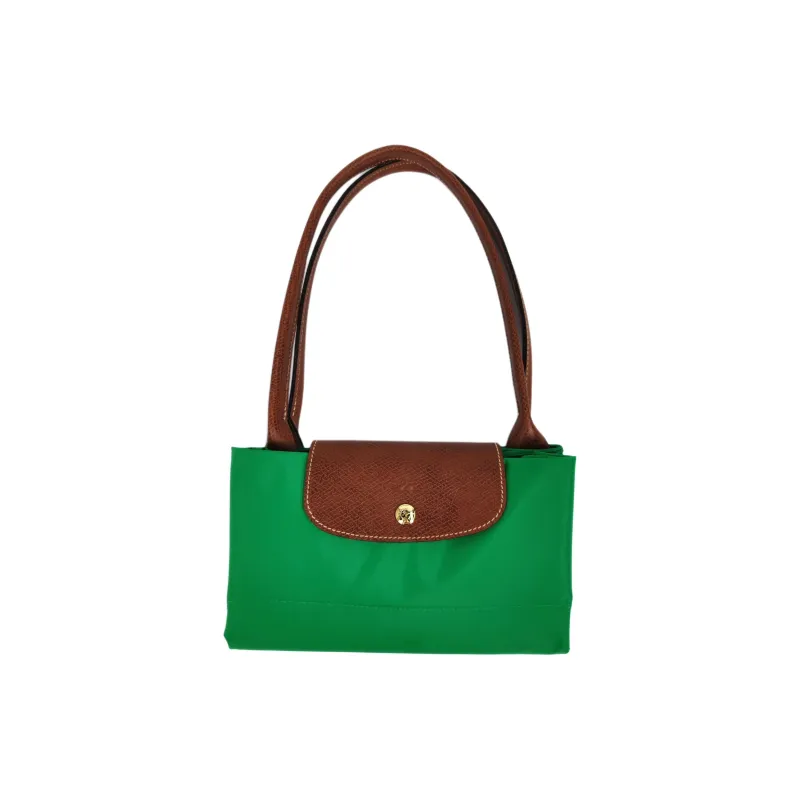 LONGCHAMP Recycled Canvas Dumpling Bag Handbags Women's Emerald Green-5