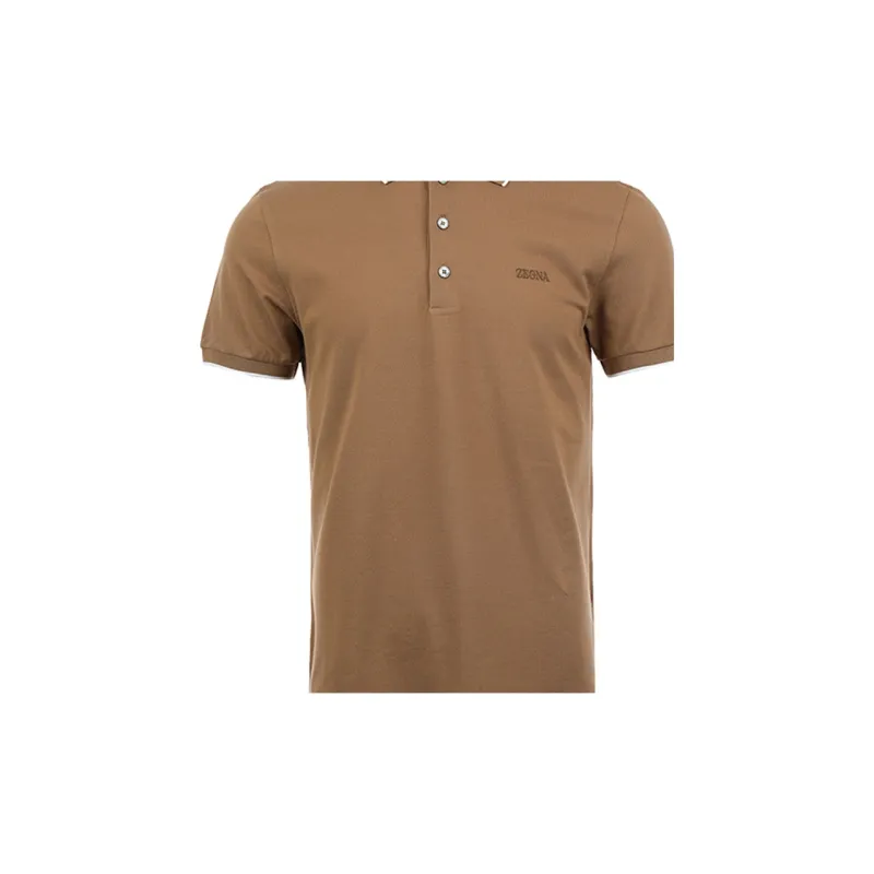 Ermenegildo Zegna Logo embroidered Polo Shirt-9