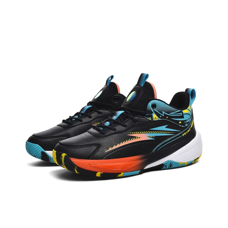 AMICNIEGD Breathable Slip-Resistant Cushioning Low-Top Basketball Shoes Men's-5