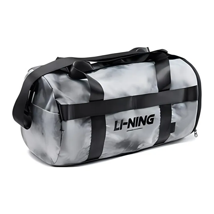 LiNing Polyester Gym Bag Tubas Unisex Obsidian Gray-1