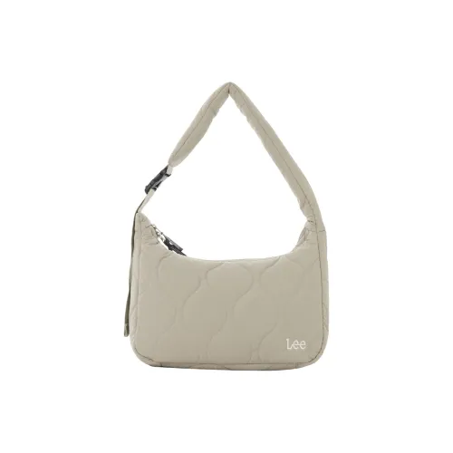 Lee Polyester Handbag, Shoulder Bag Regular Women's Beige