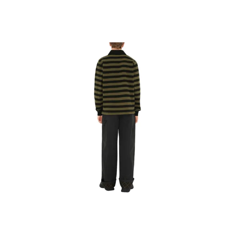 Burberry FW24 Polo Shirt Men's Olive-2