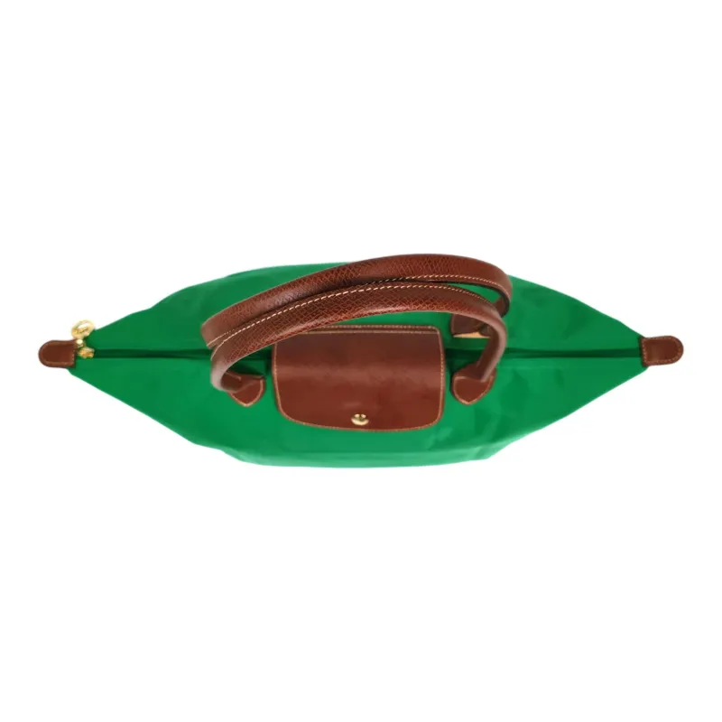 LONGCHAMP Recycled Canvas Dumpling Bag Handbags Women's Emerald Green-4