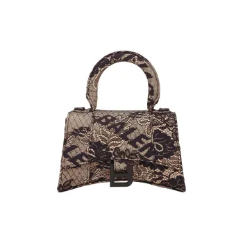 Balenciaga Hourglass Laced Xs Shoulder Bag