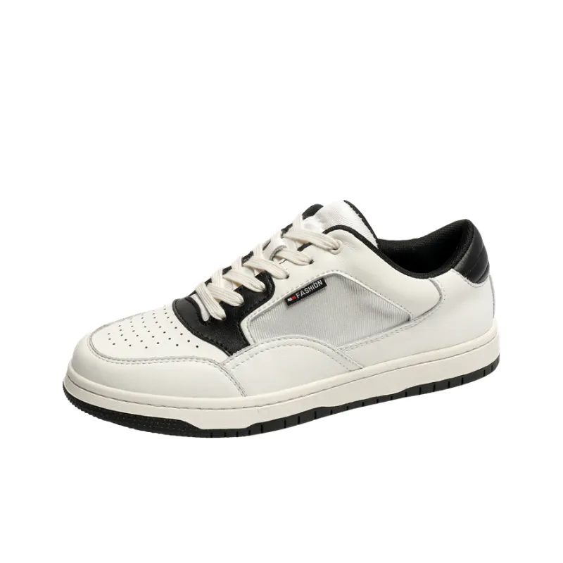 Year By Year Slip Resistant Low Top Skateboard Shoes Men's White-2
