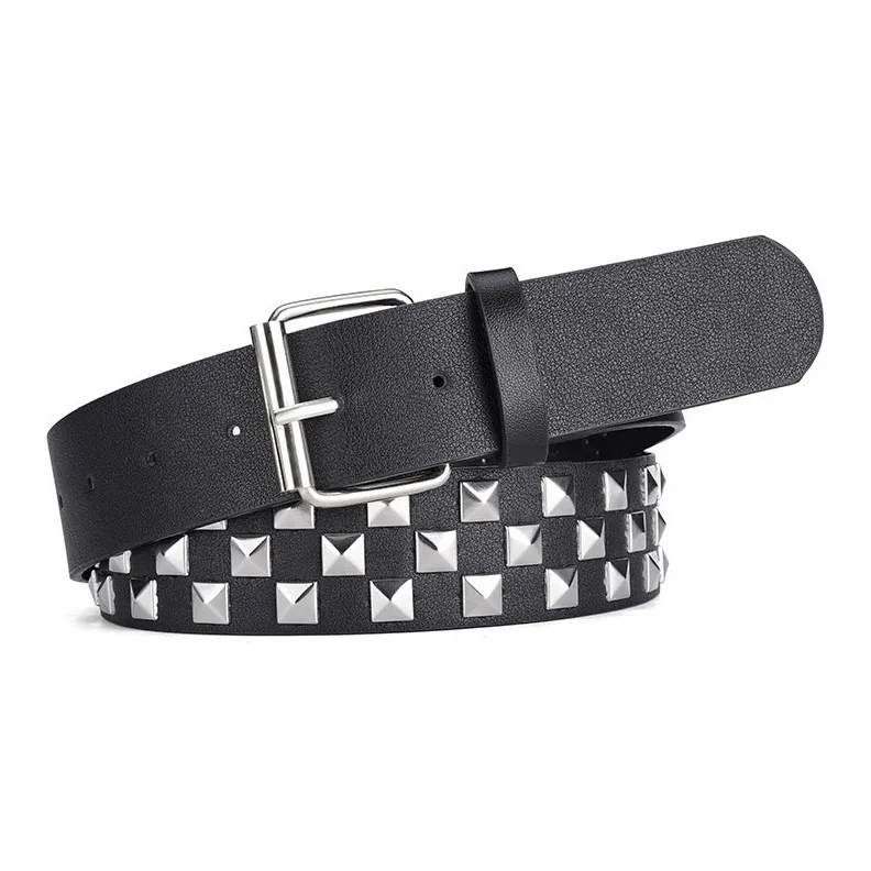 JONNY MOORE Alloy Leather Belts Women's 3.8cm-0