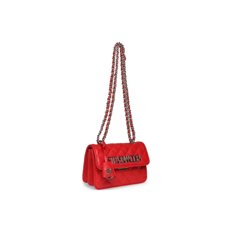 STEVE MADDEN Synthetic Fiber Shoulder Bag Crossbody Bag Women's Red-1