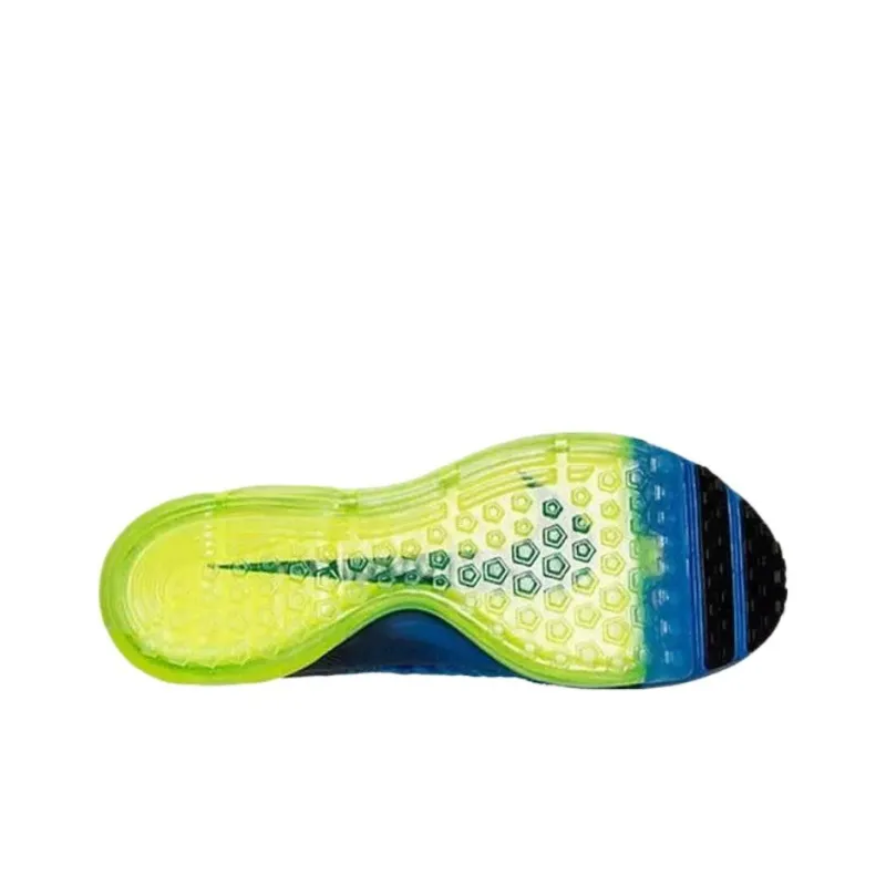Nike Zoom All Out Flyknit Slip-Resistant Mid-Top Running Shoes Women's Blue-4