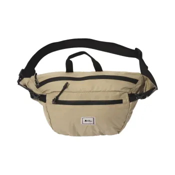 MOBI GARDEN Nylon Sports Running, Crossbody Bag Unisex Warm Sand/Night Black