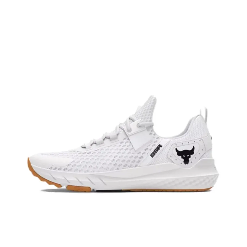 Under Armour Project Rock BSR 4 Breathable Low-Top Training Shoes Women's White-0